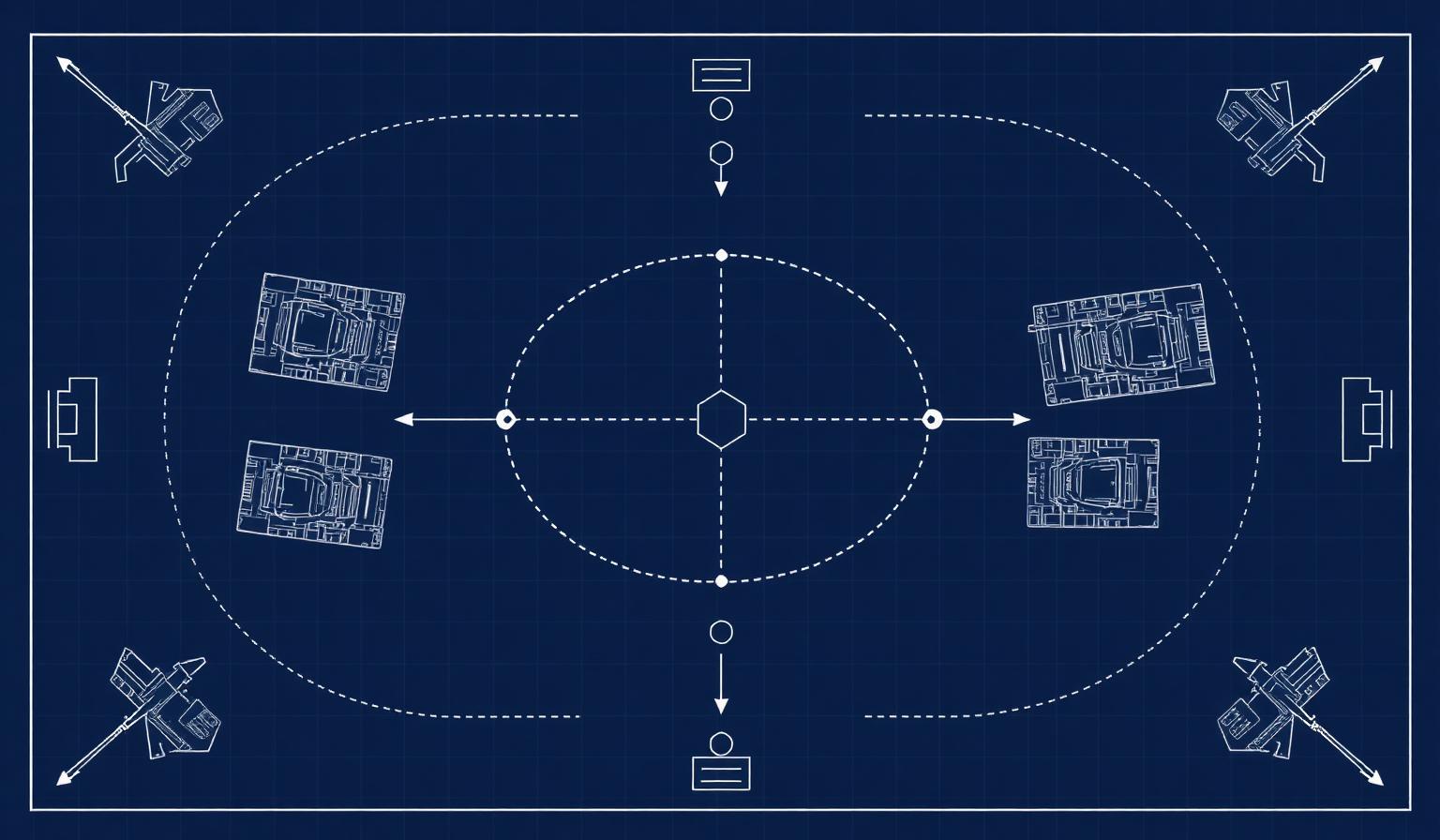 World of Tanks style 15v15 tactical map with capture points